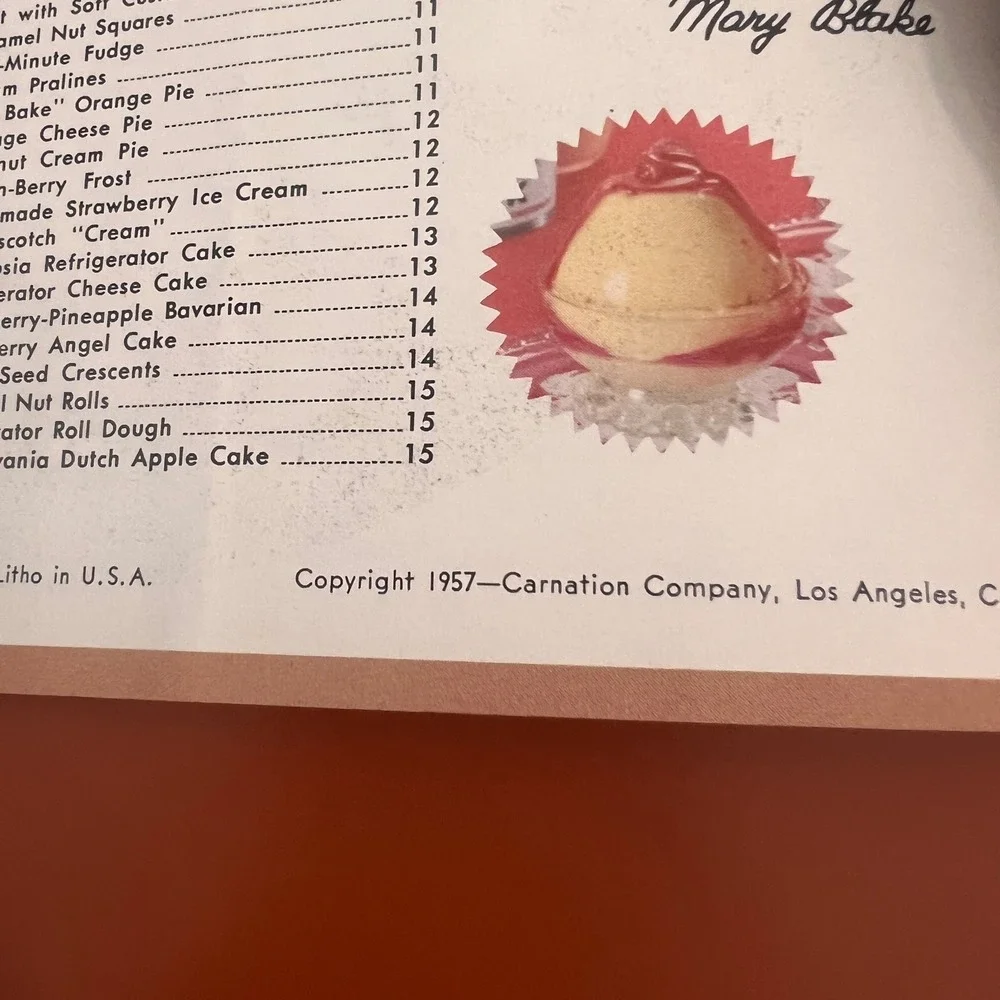 Vintage 1957 Carnation Failure-Proof Recipes Booklet‎ Mid-Century Advertising
